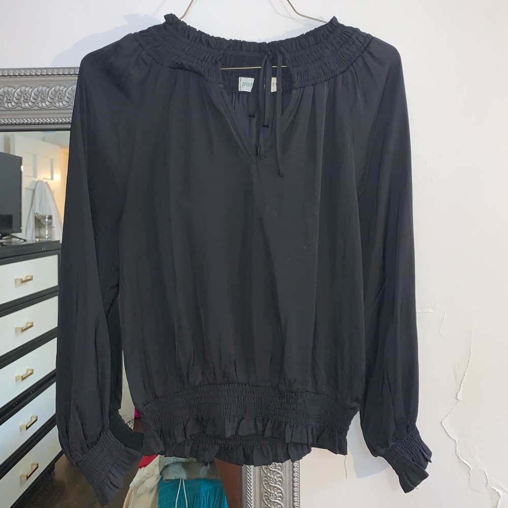 Black Tie Blouse